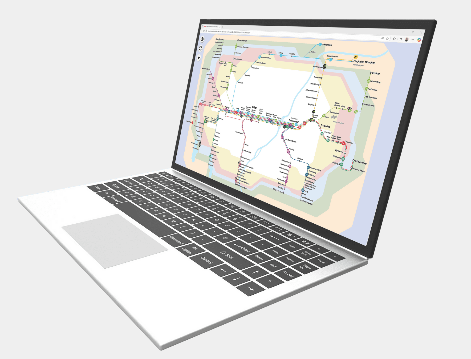 Dichtester Verkehr auf zwei Gleisen
